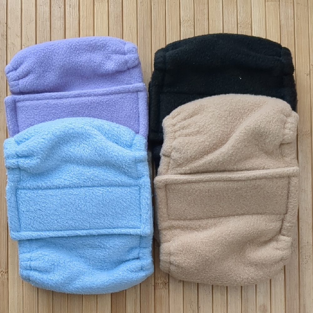 Male Dog Belly Bands Diapers, Set of 4, Super Soft Fleece, NEW, Size Large